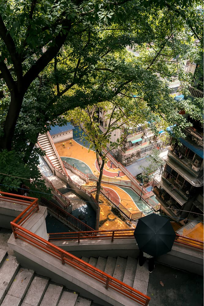 重庆城市漫步:老城立体社区